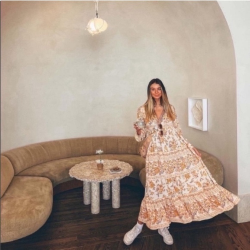 NWT Spell Dress Meadowland Gown Maxi in Cream Floral